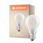 Ledvance  Classic LED E27 Pear Filament Frosted 4W 470lm - 840 Cool White | Replaces 40W
