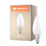 Ledvance Classic LED E14 Candle Frosted 5.9W 806lm - 827 Extra Warm White | Dimmable - Replaces 60W