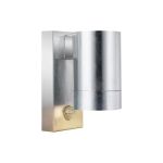 Nordlux Tin Wall Light Metal and Glass Grey | 76mm - IP54 - Suitable for GU10 - Motion and Light Sensor 