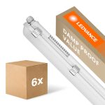 Multipack 6x Ledvance LED Waterproof Batten Damp Proof Value 20W 2400lm - 840 Cool White | 120cm 