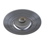 Noxion Recessed Spot Logic MR16 Tiltable Grey | 92mm - Cutout 80mm - IP20 - incl. GU10 Socket 
