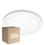 Multipack 20x Noxion LED Downlight Ecowhite White 18W 1530lm 110D - 830 840 860 Tunable White | 217mm - Cutout 55-175mm - Dimmable