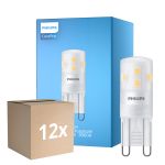 Multipack 12x Philips CorePro LED Capsule G9 Frosted 1.9W 220lm - 830 Warm White | Replaces 25W