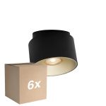 Multipack 6x Nordlux Torone Spot Metal Black | Suitable for GU10