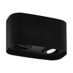Eglo Ceiling Spot Arenzano Steel Black 9.4W 690lm - 830 Warm White | Dimmable - Suitable for 2x GU10