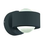 Eglo Wall Light Ono 2 Aluminium Anthracite Up & Down 2.5W 250lm - 830 Warm White | IP20 