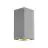 SLV Big Theo Up/Down Wall Light Aluminium Grey | IP44 - Outdoor - Suitable for 2x GU10 Max. 75W - Dimmable