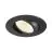 SLV New Tria 68 Spot Aluminium Black Round 8.3W 750lm 60D - 930 Warm White | Cutout 68mm -  Best Colour Rendering - Dimmable 