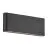 Nordlux Kniver Wall Light Aluminium Black 10W 800lm - 830 Warm White