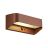 Nordlux Marcellio Wall Light Brown 5W 400lm - 830 Warm White | IP54 - With Switch - Solar