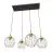 Emibig Pendant Nando Steel Black | Suitable for 4x E27 - Max 15W