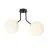 Emibig Ceiling Light Nova Steel Black | Suitable for 2x E14 - Max 10W