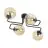 Emibig Ceiling Light Brendi Steel Black | Suitable for 4x E14 - Max 10W