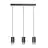 Emibig Pendant Fumiko Steel Black | Suitable for 3x GU10 - Max 10W