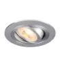 SLV New Tria 75 Spot Aluminium Grey Round | Cutout 75mm - Suitable for 1x GU10 