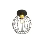 Emibig Ceiling Light Nest Steel Black | Suitable for 1x E27 - Max 15W