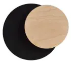 Emibig Wall Light Circle Steel Black | Suitable for 1x G9 - Max 8W
