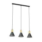 Emibig Pendant Rosa Steel Black | Suitable for 3x E27 - Max 15W