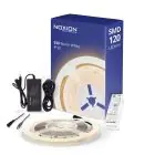 Noxion LED Strip Naga 5 Meter Complete Set - Smart Wifi - 24V - 120LEDs/m - 9.6W/m - 930 Warm White | 8mm - IP20 - Best Colour Rendering - SMD2835