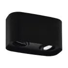 Eglo Ceiling Spot Arenzano Steel Black 9.4W 690lm - 830 Warm White | Dimmable - Suitable for 2x GU10